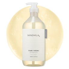 NINEMILA 扁柏保濕洗髮露 白麝香, 1瓶, 1L