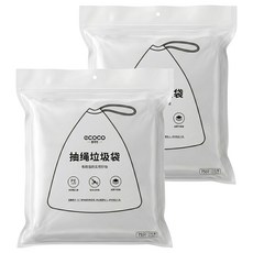ecoco 意可可 垃圾袋 單邊拉繩款, 8L, 2包