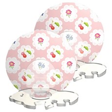 AMONKA 可利鍋 3R神奇無痕掛勾 金魚造型牙刷架, 普羅旺斯櫻桃 粉紅, 2組