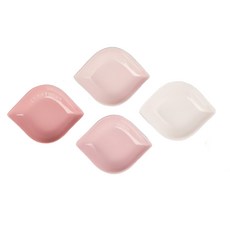 LE CREUSET 櫻之雪花瓣碟 13cm 4入組 粉紅色, 1組