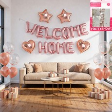 PARTYSHOW Welcome Home 氣球派對組, 1套, 玫瑰金
