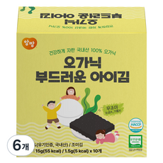 Enfant 溫和孩童海苔 10包入, 15g, 6個