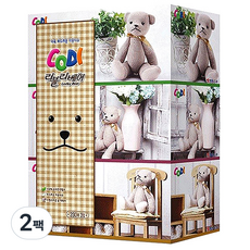 코디 러블리 베어 천연펄프 각티슈 2겹 230매, 3개입, 2개