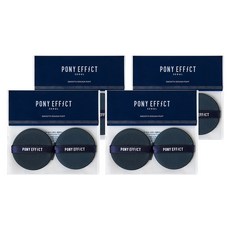 PONY EFFECT 氣墊粉撲2入組, 柔軟觸感 彈性貼合肌膚 親水性材質, 4組