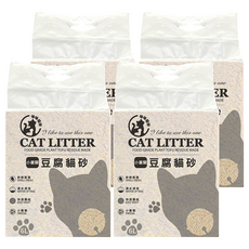 咪咪貓砂 豆腐貓砂, 小蒼蘭, 2kg, 4袋