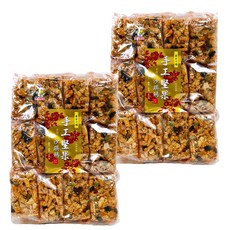 逢國食品 黃金口福 手工堅果沙琪瑪, 料好實在, 獨立包裝, 420g, 2袋