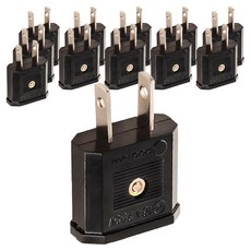플라이토 돼지코 220V 변환 110V 여행용 어댑터 플러그 1구 E-9710, 44mm, 블랙, 12개