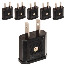 FLaiTO 旅行用220V轉110V電源降壓插頭 E-9710, 44mm, 6個