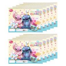 디즈니 스티치 그림일기 스케치북 10p, 250 x 345 mm, 18매, 10개