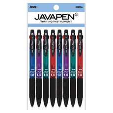 爪哇筆 三色原子筆 Jet 3 Ball 1.0mm 薄荷綠 2入 + 紅色 2入 + 紫色 2入 + 藍色 2入, 綜合色, 1組