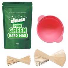 ZiZUSS 純綠自助蜜蠟脫毛套組, 1個, 200g