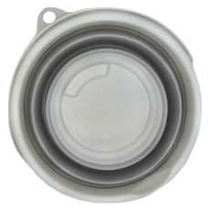 FANCY LIFE 摺疊式水桶 5L 灰色, 灰白色, 1個