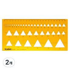 코링 삼각형판 자 K-107, 2개