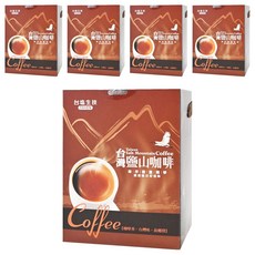 TAIYEN 台塩生技 台灣鹽山咖啡禮盒二合一, 34包, 5盒