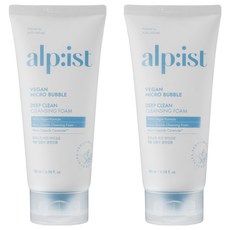 Alpist 純素微泡深層清潔潔面乳, 2條, 180ml