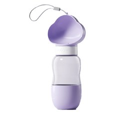 hipidog 嬉皮狗 雲朵狗狗外出水壺, 25.5cm高, 紫色, 1個