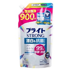 LION 獅王 STRONG 強效去污漂白劑補充包 彩色衣物適用, 900ml, 1包