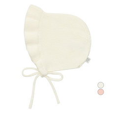 Tartine et Chocolat 幼兒 GG 玫瑰褶邊針織帽