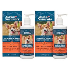 뉴트리벳 강아지 알래스카 내추럴 연어오일 영양제, 237ml, 오메가3, 2개