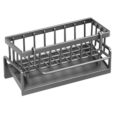 拍平方 檯面海綿瀝水架, 黑色, 1個