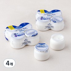 매일바이오 매일 그릭요거트 무가당 플레인 8개입, 80g, 4개