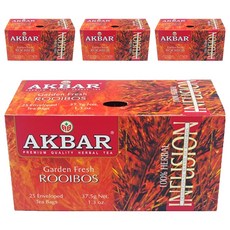 아크바 루이보스 허브차, 1.5g, 25개입, 4개