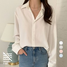 afinar 女性寬鬆版型泡泡袖防皺免燙襯衫