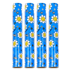 Good Given 微笑雛菊金屬捲筒包裝紙, 4個, 藍色