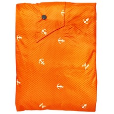 JUMP 將門 側穿升級版套頭風雨衣, 隱藏式收納雨帽, 耐水壓10000, 男女適穿, 2XL, 亮橙橘