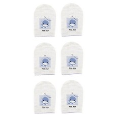 KU.KU Duckbill 酷咕鴨 沐浴紗布手套 16cm x 24cm 100%純棉 藍色, 3雙