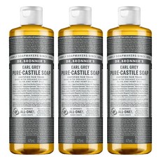 닥터브로너스 얼그레이 퓨어 캐스틸 솝, 1개입, 3개, 475ml