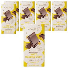 CACHET 凱薩鹽烤玉米夾心牛奶巧克力, 6片, 100g