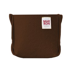 마롱즈 접이식 펠트 수납 바구니, 초코브라운, 1개