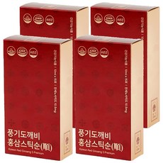 풍기도깨비 6년근 홍삼스틱 순 10ml X 15p, 4박스