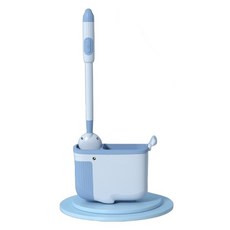 蕉蕉購物 可愛鯨魚造型馬桶刷 附底座, 藍色, 1組