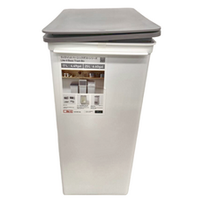 like-it PUSH OPEN TRASH BIN 掀蓋式高版垃圾桶 1520g 25L 1個, 白色
