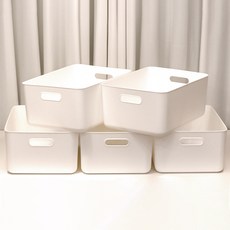 아임홈리빙 지니 팬트리 바스켓, 화이트, 5개