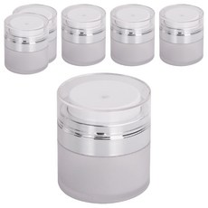 부드러운 진공 펌핑 크림 공병 15ml, 6개, 화이트