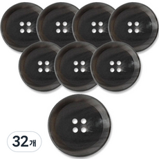 Button King 東大門鈕扣王 高級霧面大衣開襟衫鈕扣 15mm, GY丹麥, 32個