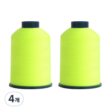 COTTONVILL 螢光芯線優質縫紉機縫紉線45支2總和1700m, 4個, N104霓虹黃