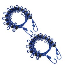 로커스 캠핑 빨래줄, 파란색, 2개
