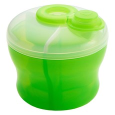 munchkin 滿趣健 三格奶粉分裝盒 轉動式密封 每格可容納266ml, 綠色, 1個