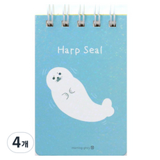 morning glory 豆腐筆記本 120張, 4個, 隨機出貨