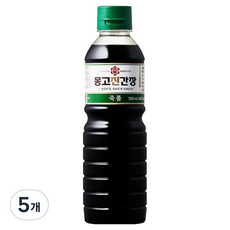 몽고진간장 몽고장유 죽품, 5개, 500ml