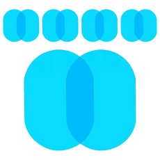 葉子小舖 後照鏡防雨膜 含工具組 15 x 10cm 橢圓, 汽車, 5組