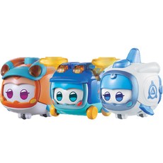 Super Wings 角色玩具 3入組, 陽光、獅子、晨星