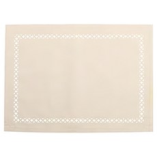 Hikari 日光生活 布餐墊 簡約時尚 隔熱防燙 多色可選 提升用餐質感, 45 x 33cm, 米色, 1入