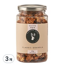 모던구루 클래식 바닐라 수제 그래놀라 시리얼, 230g, 3개