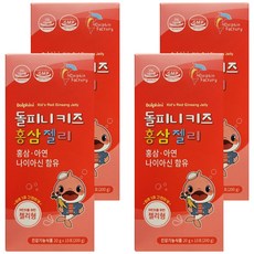 孩童紅蔘果凍條 10條入, 4盒, 200g