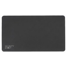 NAUGHTY GHOST 頑皮鬼 多功能清潔布鼠墊 韓國超細纖維材質 可水洗 防滑底紋設計, 經典黑, 1個